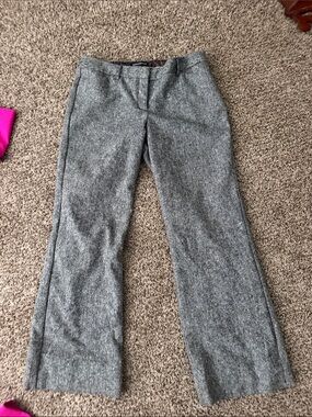 Express Gray Boot Cut Wool-Blend Pants